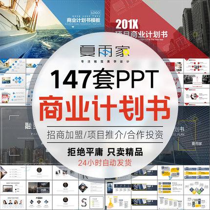 商业计划书ppt模板创业融资企划书项目立项路演ppt设计模版素材