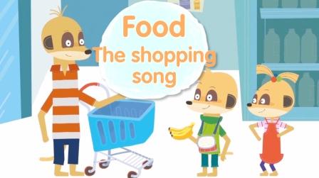 宝宝日常生活中的英语启蒙，幼儿英语动画歌曲:shoppingsong
