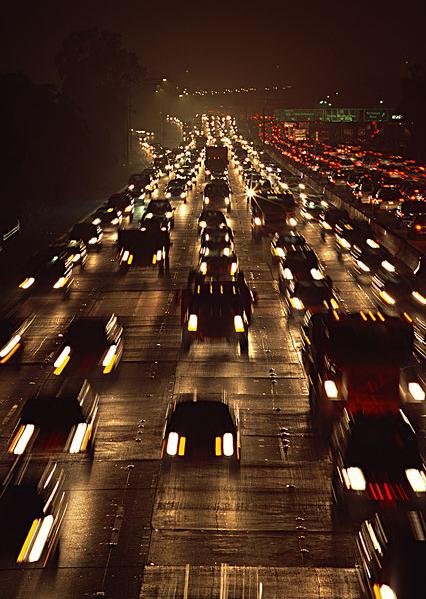 夜晚_塞车_图片大全—全景创意图库（quanjing.com）中国领先的正版图片视频素材网站