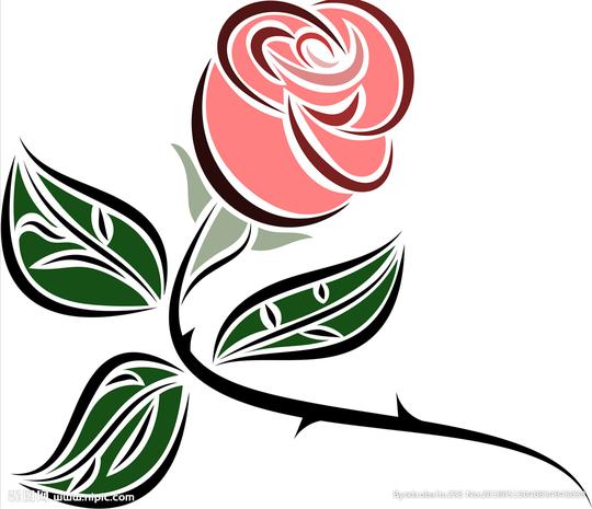 玫瑰设计图__花草_生物世界_设计图库_昵图网nipic.com