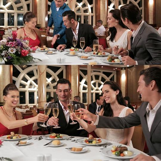 餐桌酒席酒会喝酒应酬交际喝红酒干杯酒会高清实拍视频素材