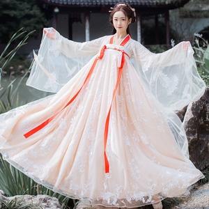 汉服女古装中国风仙女樱花超仙正品原创古风明制女装夏季仙气