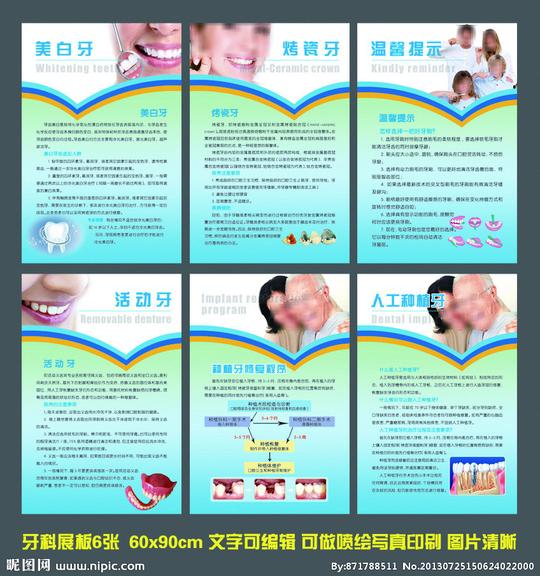 口腔科展板图片