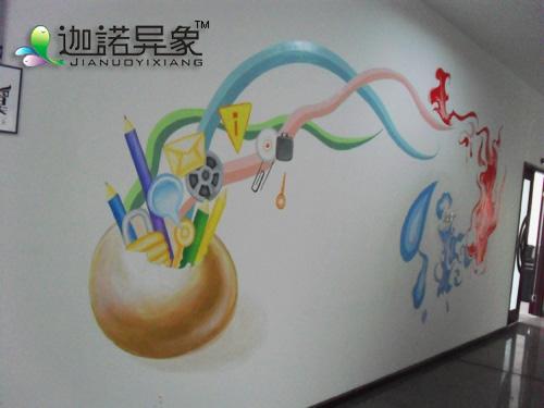大学生创业园墙体彩绘