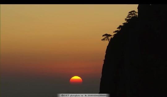 日出日落视频素材高山云层素材