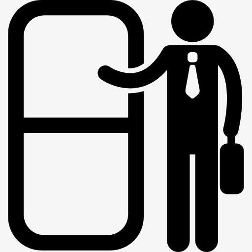 敲门办公室人员图标
