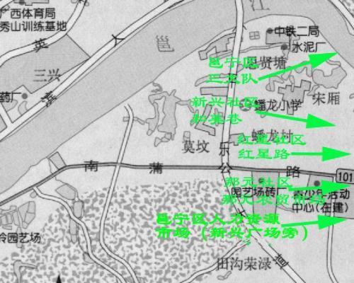 广西南宁市电动车上牌登记6城区办理地点地图