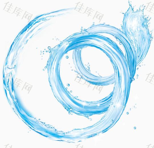 水波水浪防水产品素材夏天海浪化妆品素材