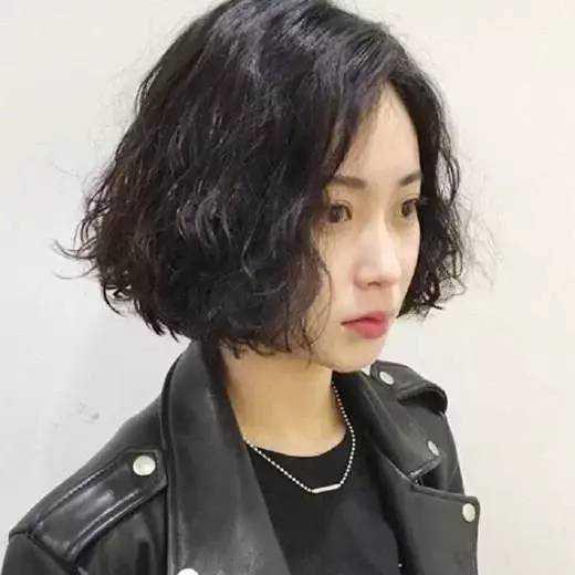 短发方便面烫发发型