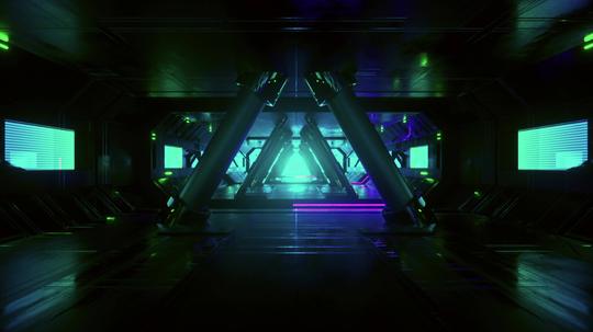 4k超炫3d隧道空间酒吧vj视频_3840x2160_高清视频素材