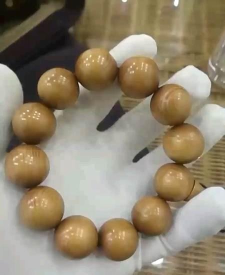 长白山明子木佛珠手串非菩提紫檀黄花梨沉香翡翠崖柏菩提金丝