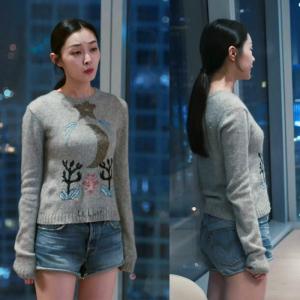 创业时代baby杨颖温迪宋轶同款衣服女秋冬提花针织套头毛衣打底衫