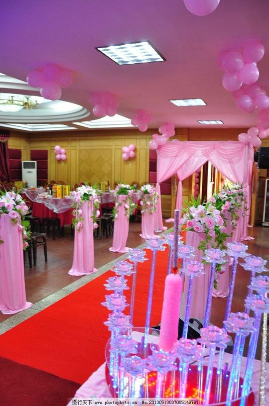 婚庆婚礼现场场景布置生活素材摄影