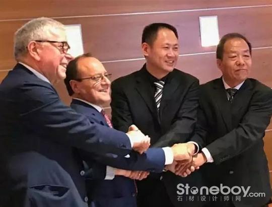 展会期间,中国国际北方石博会与维罗纳石材展正式签署战略合作意向书.