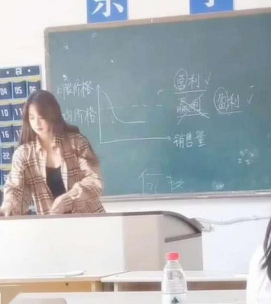抖音别人家老师，甜美老师上课，这班级估计没人逃课!