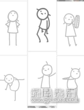 抖音简笔画跳舞小人gif表情(搞笑魔性舞蹈表情素材包)