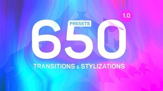 pr预设-650种运动失真变形拉伸扭曲转场和数字信号干扰画面破损发光视觉特效+音效