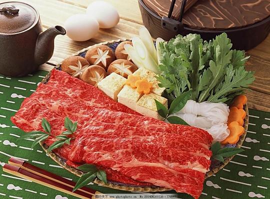 生肉切片餐饮美食摄影生鲜素材食物原料猪肉切片新鲜猪肉片