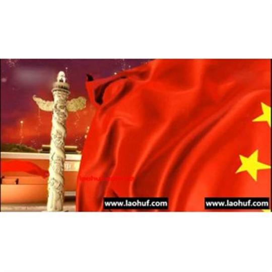 中国梦五星红旗飘扬长城天安门鸟巢火箭党政类动态背景视频素材