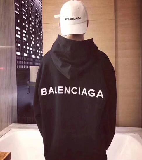 balenciaga巴黎世家blcg背后logo连帽卫衣帽衫
