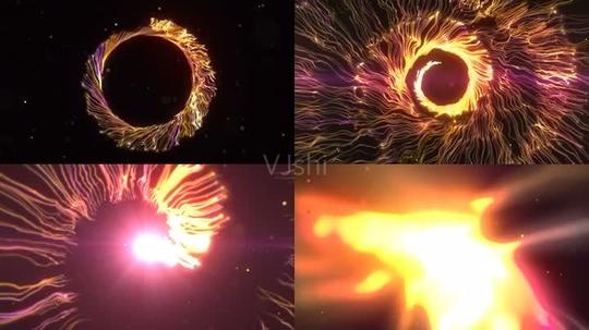 炫酷螺旋粒子光线_3840x2160_高清视频素材下载(编号