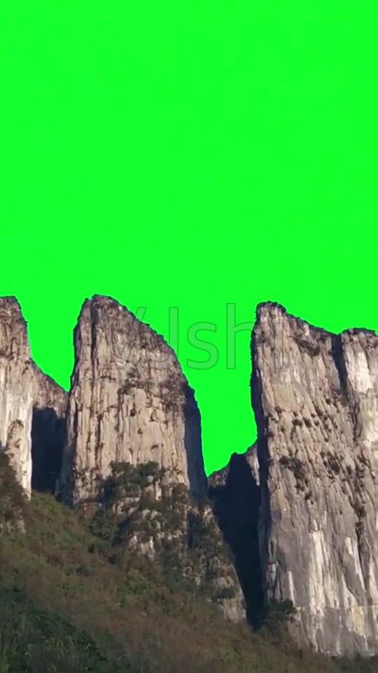 石头大山ae素材抠图素材绿幕素材