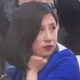 女记者蓝衣姐姐翻白眼表情包