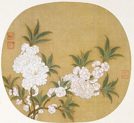 首页博物馆北京故宫博物院字画>>碧桃图页《碧桃图》页,宋