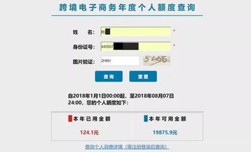 跨境购额度是多少