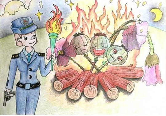 禁毒绘画作品图片_铲除毒品(4)