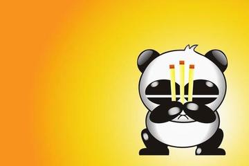 熊猫烧香表情包 一路好走