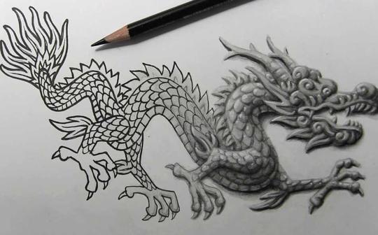 儿童学中国龙铅笔画)简笔画小马宝莉怎么画铅笔画_图片素材