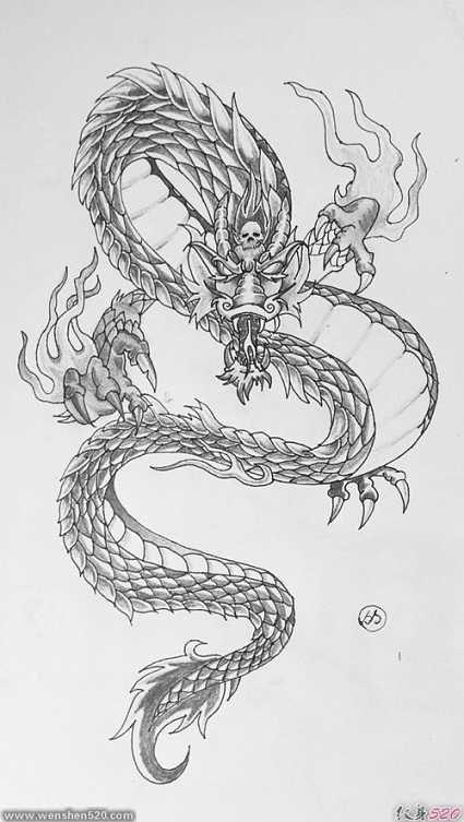 霸气纹身素材手稿