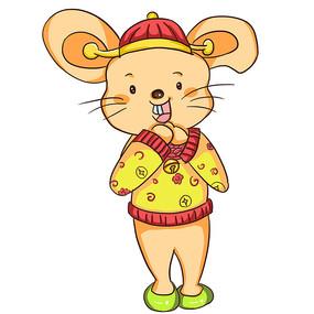 鼠年拜年表情包动态图片