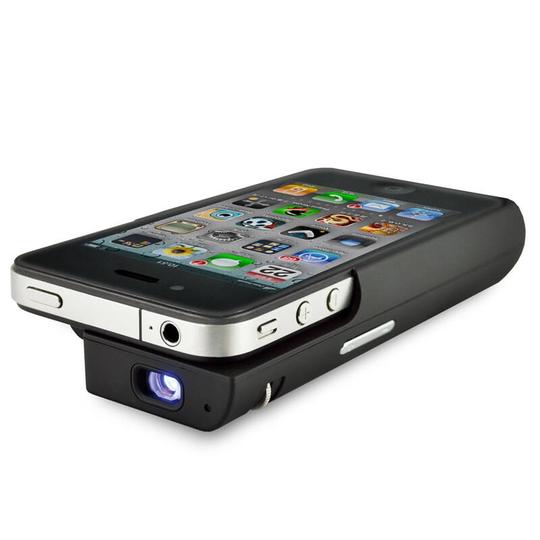 telstarmp07iphone44s苹果手机手持微型投影仪黑色内置锂电池
