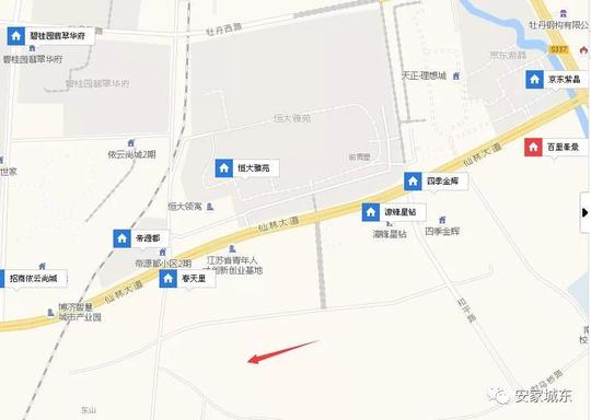 南京大学句容创新创业示范园位于宝华仙林大道的南侧,楼盘春天里的南