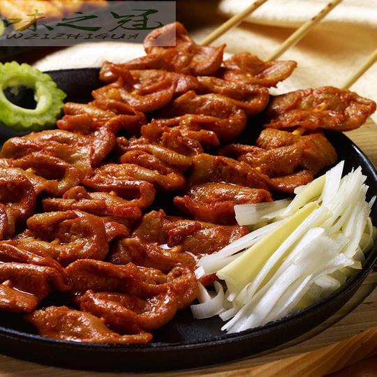 纳佰味金钱肚串烧烧烤油炸鸡肚串17条1kg10袋/箱冷冻批发