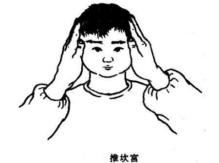 4个月宝宝咳嗽推拿手法图解