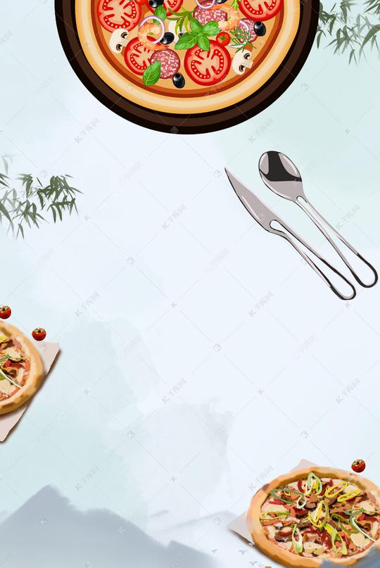 披萨美食背景素材