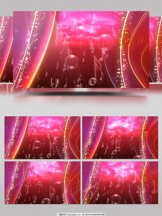 粉色音符视频素材浪漫高清视频素材动态视频素材