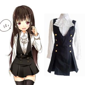 变装妖狐x仆ss白鬼院cosplay制服大码凛凛蝶伪娘装歌留多日常服