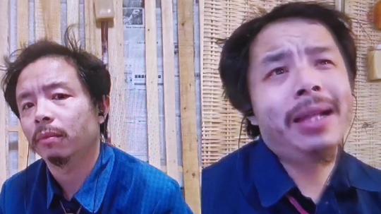 阿明在唱歌,神经哥阿亮在捣乱,这两兄弟真是太搞笑了