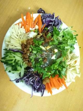 凉拌菜:五色凉菜的图示自制做法
