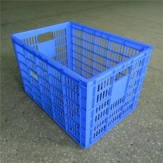 厂家热销水果塑料筐蔬菜运输胶筐食品配送周转箩仓储冷藏篓子