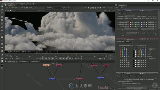 maya中dynamics逼真天空云层制作视频教程