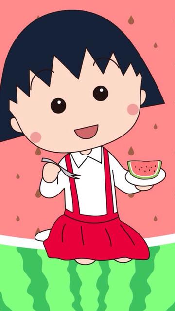 可爱樱桃小丸子卡通二次元头像大全