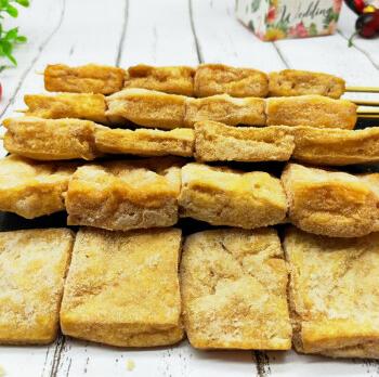 武汉风味臭豆腐串冷冻油炸小吃半成品油豆腐串烧烤素食铁板食材【价格、品牌、报价】-1号店