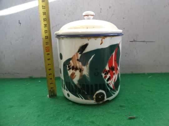 老搪瓷茶缸老水缸老货怀旧6070年代文革物品展示收藏陈设电影道具