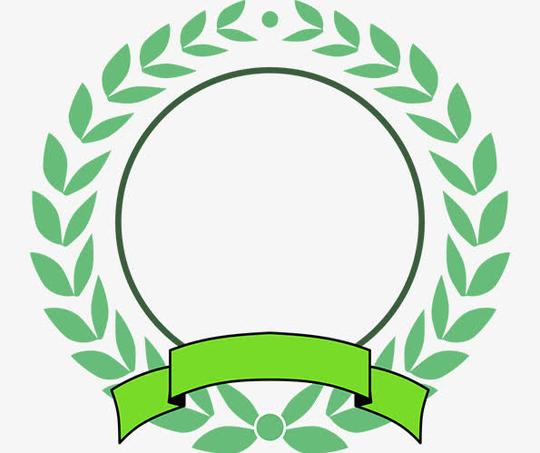 绿色圆形透明花环免抠素材免费下载_觅元素51yuansu.