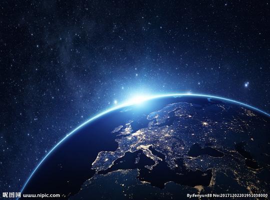 星空地球背景素材图片